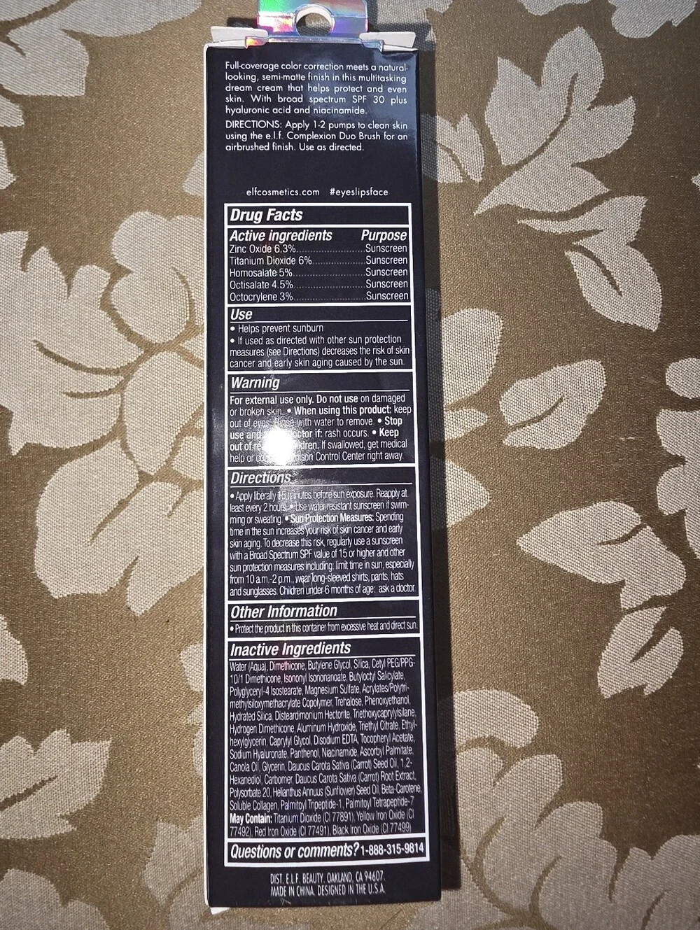 e.l.f. Camo CC Cream Light 280 N SPF 30 Full Coverage Semi-Matte 1 oz